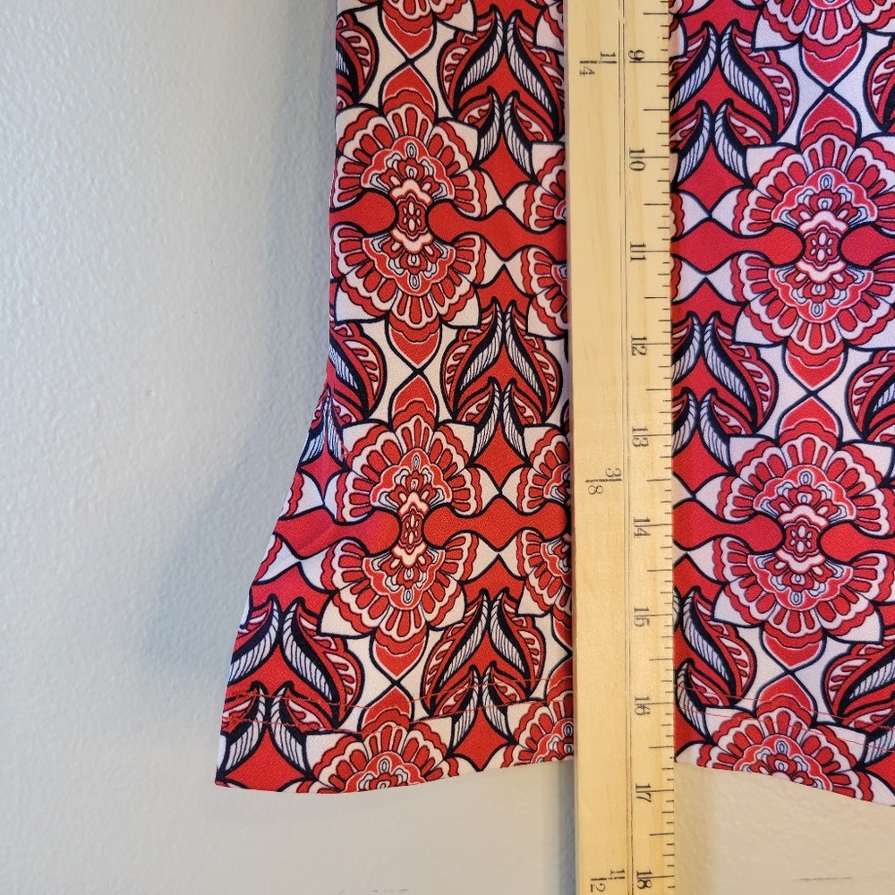 Sport Haley Golf Tennis Athletic Skort Women's Sz 8 Red Navy Poly Blend Zipper - Picture 11 of 15